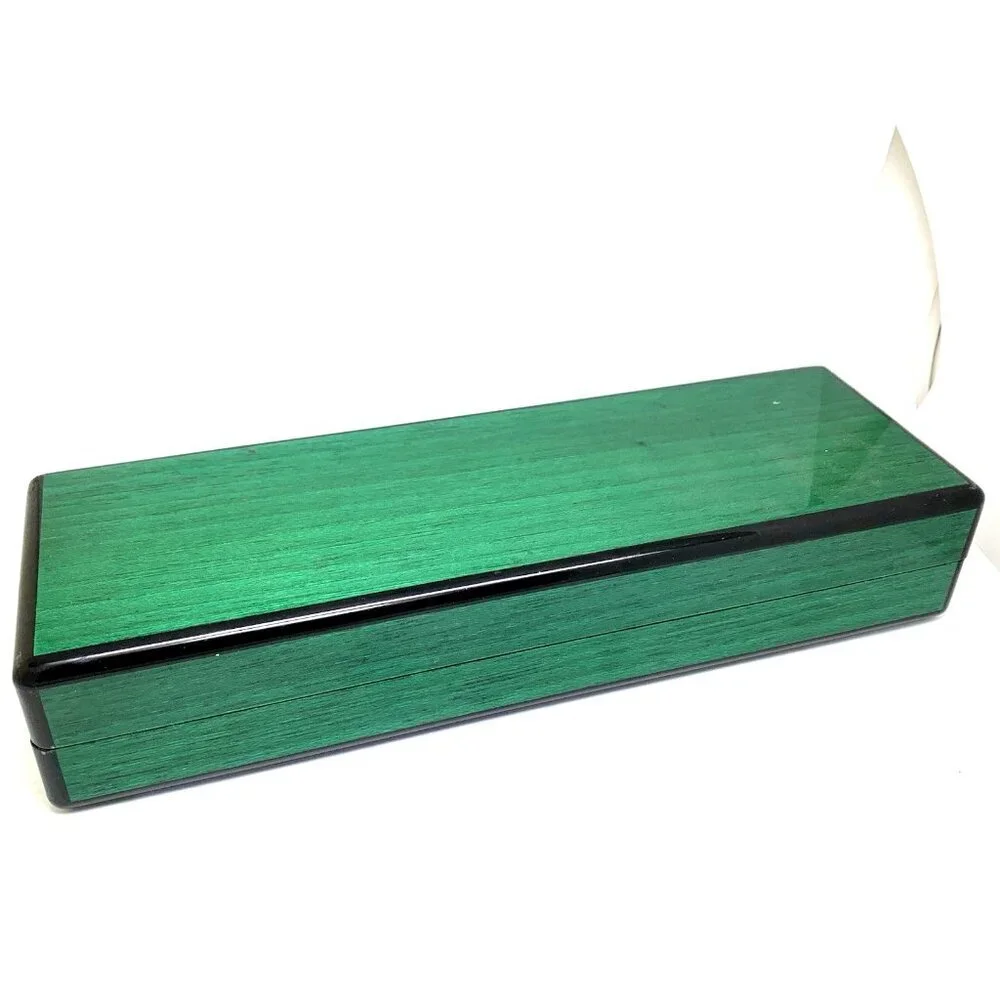 Breguet Watch Box Presentation Green Lacquered Wooden Display Empty Rare